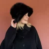 Aurora fuskepels hatt - Sort