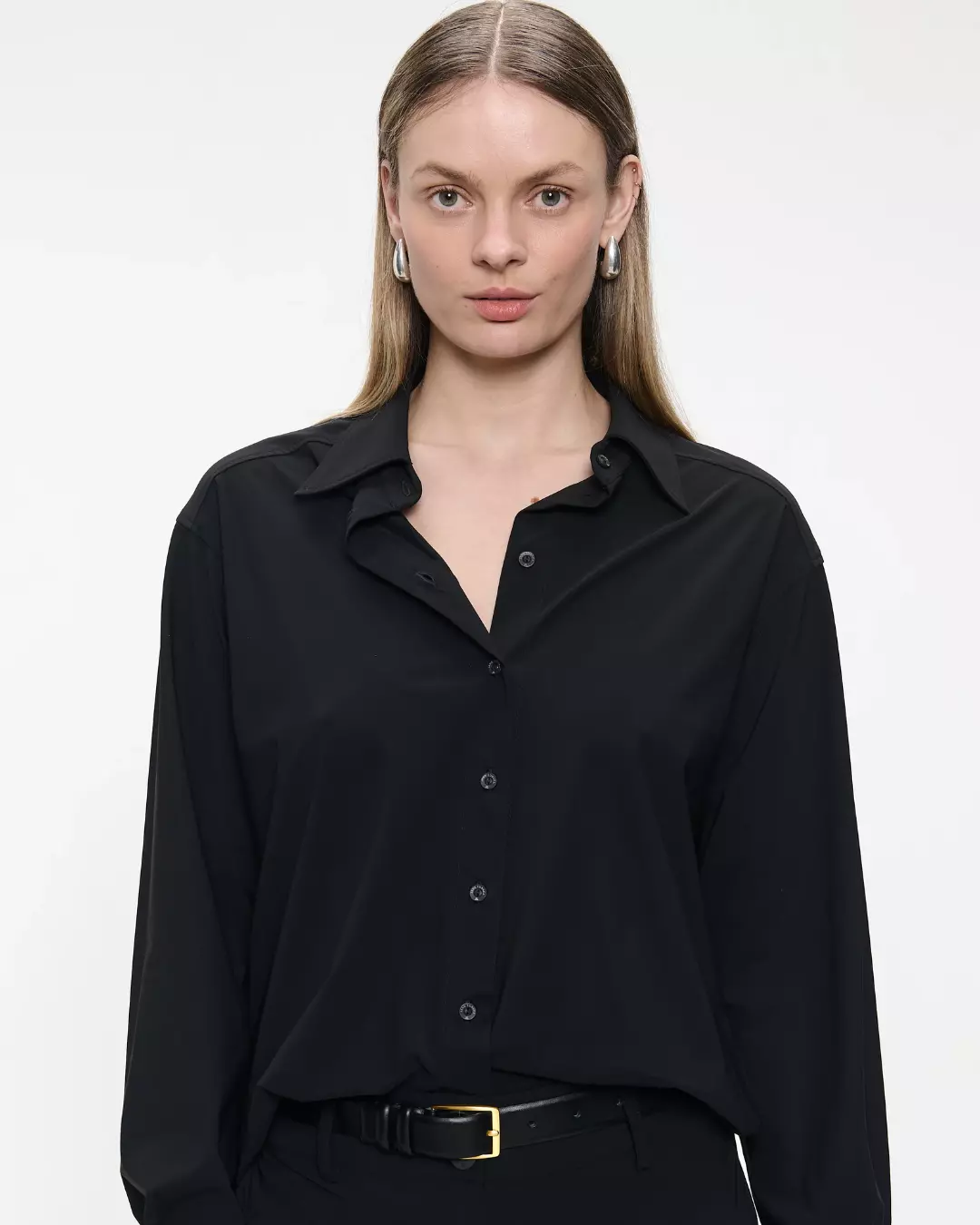 Ivona Blouse Tecnical- Black