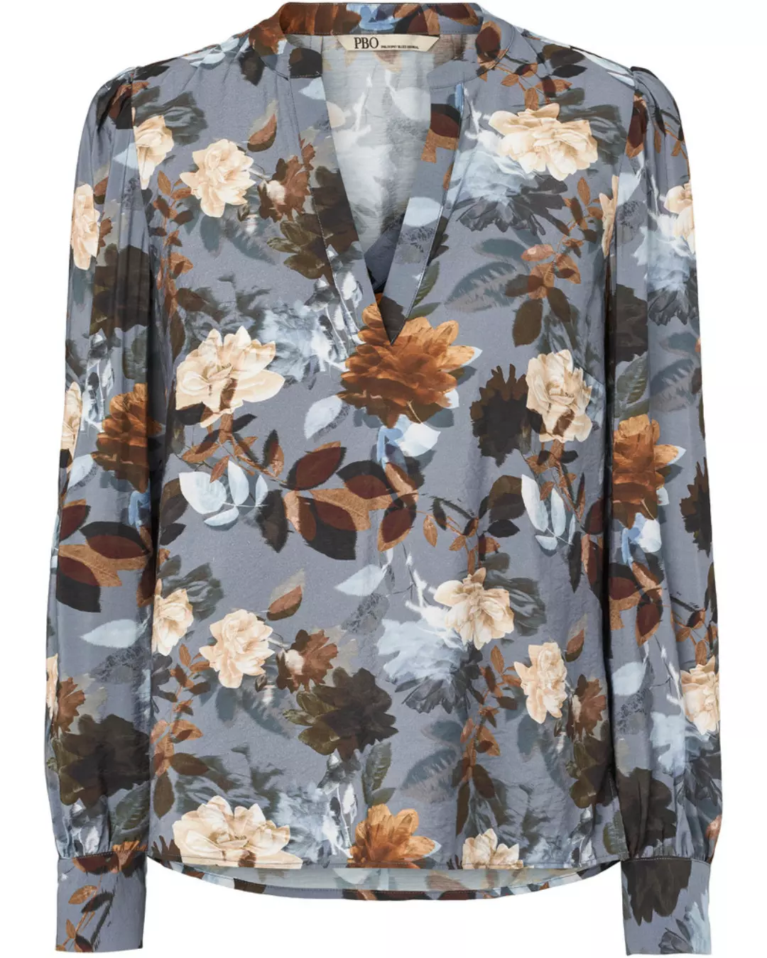 Lucky Blouse - Dark Flower Print