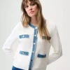 Stitch Jacket with Denim Trim