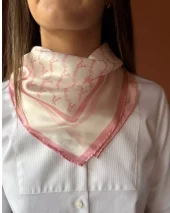 Amuse Skjerf Eloise - Pink/Offwhite