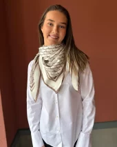 Amuse Skjerf Greta - Sand/Offwhite