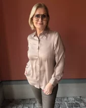 Amuse Silkebluse Classic - Sand