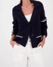 Jacket Strickblazer - Marine