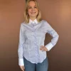 Camille Band Shirt - Sky Blue