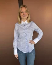 Camille Band Shirt - Sky Blue