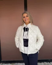 Jacket Stepp Karo - Off White