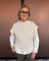 Coya, Knit Cape - Off White