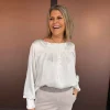 Lisette, blouse - White