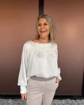 Lisette, blouse - White