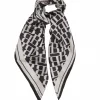 SilkBBScarf - Beige/Black