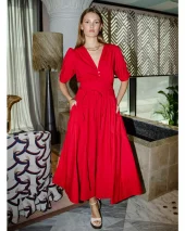 Maria Dress City Red