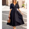 Maria Dress Marine Poplin