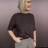 Boatneck Sweater - Marrone