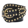 Dunja Stud Belt - Black/Gold