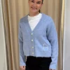 Pernille Short Cardigan - Skyway