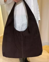Suede Shopper - Coffe Brown