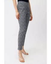 Slim Geometric Ankle-length - Navy