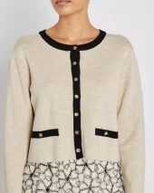 Freias Knit Cardigan - Sand Melange