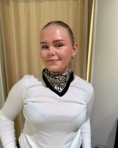 Silkeskjerf - Black Rose