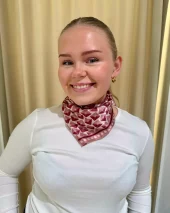 Silkeskjerf - Pink/Burgundy