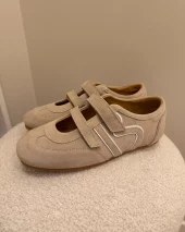 Sneaker m/rem - Beige