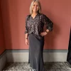 Amuse Silkeskjørt Margit - Black