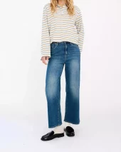 Medina Cropped Jeans - Denim Blue