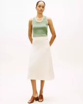 Cable Knit Skirt - Ivory
