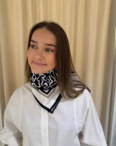 Amuse Silkeskjerf Eloise - Navy