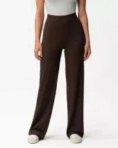 Asana Relaxed Straight Pant - Dark Brown