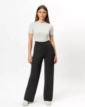 Asana Relaxed Straight Pant - Black