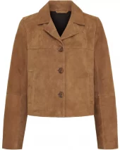 Suede Bonded Jacket -Caramel