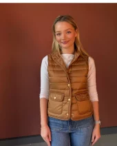 Feminine LW down vest-Hickory