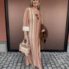 Rachel Knit Long Dress - Multi