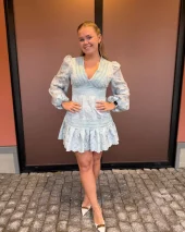 Castle LaceDress - Baby Blue