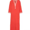 Kaftan Long - Coral