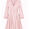 Queen Satin Kort - Pink