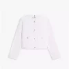 TH Lady jacket-hvit m/gullknapper