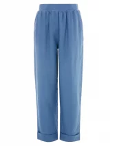 Lucien Linen Pants Washed Blue