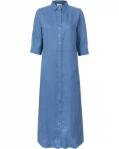 Leila Midi Dress Washed Blue