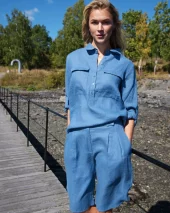 London Bermuda Shorts - Washed Blue