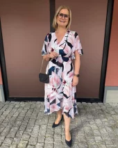 LDS Dress - Multi flower