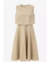 Poplin Mid Dress - Sabbia