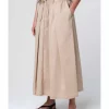 JL Poplin Long skirt - Sabbia