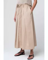 JL Poplin Long skirt - Sabbia