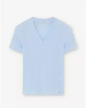 Ghana V-Neck Tee - Sea Breeze
