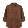 Tenna suede Shirt - Wood