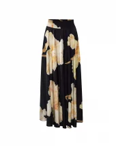 Savannah Skirt - Gold Maxi Flower
