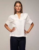 Adira Blouse - Powder White